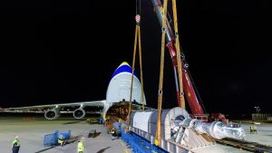 80 Tonnen-Teil zur Reparatur an den Hochrhein – und zurück nach Malaysia