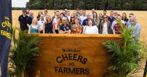 Brewing giant raises a glass to farmers as top brass gather in Suffolk