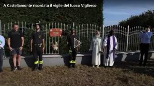 Castellamonte, i vigili del fuoco ricordano Massimo Viglierco