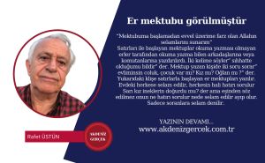 Er mektubu görülmüştür