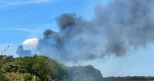 Huge plumes of smoke seen over Norfolk village