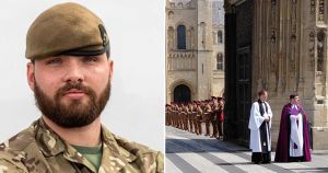 Funeral of soldier who died in training exercise in Iraq held at Norwich Cathedral