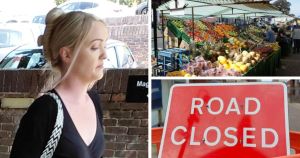 Woman accused of driving at council worker in market day closure 'road rage' row