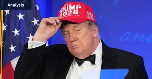 ‘Who the hell wrote that?’: Trump bombs at correspondents dinner with unfunny, tasteless speech