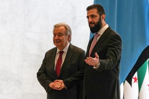 UN chief urges support for Syria on first visit since before civil war