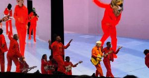 David Byrne 'Once in a Lifetime' performance on first night of Latitude Festival