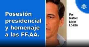 Posesión presidencial y homenaje a las FF.AA.