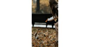 Woman feeds squirrel daily and then it leaves a surprise treat at her door