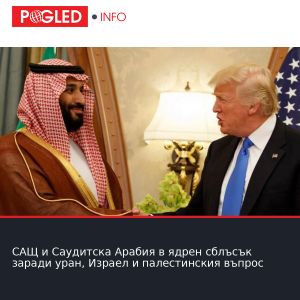 САЩ и Саудитска Арабия в ядрен сблъсък заради уран, Израел и палестинския въпрос