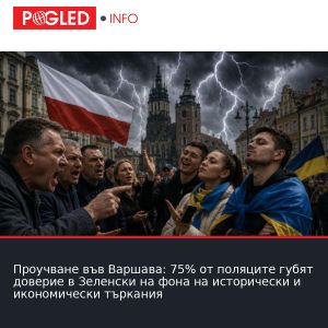 Проучване във Варшава: 75% от поляците губят доверие в Зеленски на фона на исторически и икономически търкания