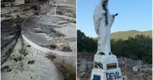 Poznato tko je izveo vandalski napad na Međugorje? Zapaljen oltar, Gospini kipovi išarani crnom bojom