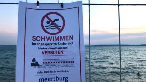 Darum ist der Bodensee vor Meersburg zwischen Surfclub und Seglerhafen für Schwimmer gesperrt