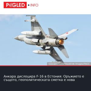 Анкара дислоцира F-16 в Естония: Оръжието е същото, геополитическата сметка е нова