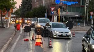 Maxi ingorgo per la partenza dei lavori sul put a Treviso