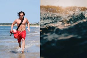 16-year-old lifeguard’s rescue skills stun as he pulls drowning child from violent waves