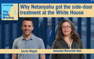 Daily Briefing July 29 – Why Netanyahu got the side-door treatment at the White House
