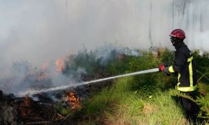 V Franciji še vedno divjajo požari, gasilce skrbita veter in vročina
