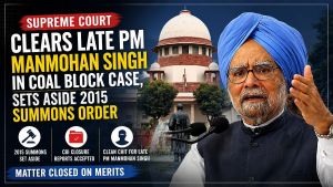 11 Years Too Late: Supreme Court Exonerates Late Manmohan Singh In Coal Block Allocation Case