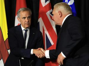 Randall Denley: Time for Doug Ford to go 'elbows up' against Carney's high-speed Alto rail