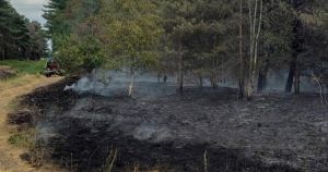 Firefighters to remain at blaze near RAF base all weekend