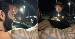 Gusttavo Lima surpreende policiais ao ser parado em blitz