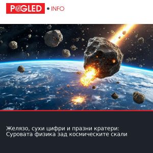 Желязо, сухи цифри и празни кратери: Суровата физика зад космическите скали
