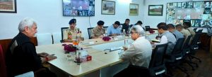 LG Sinha Chairs High-Level Security Meet, Directs SOP Review For Outside Labourers