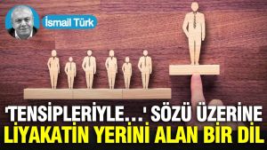 'Tensipleriyle…' sözü üzerine: Liyakatin yerini alan bir dil