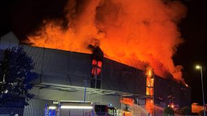 Flammen über Bad Säckingen: Großbrand der Wäscherei Geiger Textil