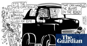 Christopher Harry on buying an SUV – cartoon