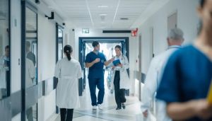 A hospital bed has no political party