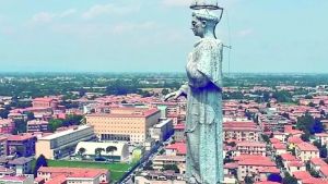 Campanile all’Arcella, la statua di Antonio sarà restaurata a terra