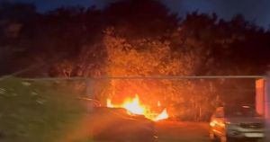 Large city centre fire creates huge plumes of smoke
