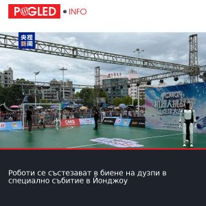 Роботи се състезават в биене на дузпи в специално събитие в Йонджоу