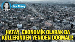 Hatay, ekonomik olarak da küllerinden yeniden doğmalı