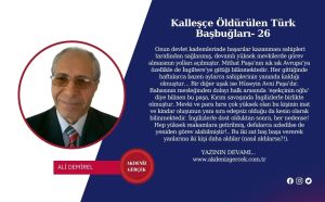 Kalleşçe Öldürülen Türk Başbuğları- 26