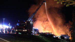 Großbrand: Historische Alpe bei Oberstaufen komplett zerstört