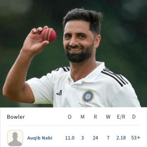 Auqib Nabi Replaces Jasprit Bumrah, Earns Maiden India Test Call-Up
