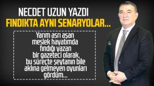 Necdet Uzun yazdı: Fındıkta aynı senaryolar...