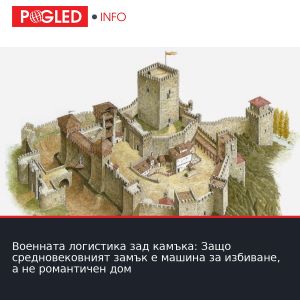 Военната логистика зад камъка: Защо средновековният замък е машина за избиване, а не романтичен дом