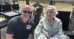 103-year-old enjoys nostalgic visit to seaside village and lifeboat station