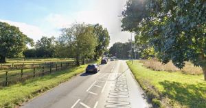 Van and car crash blocks busy road on city outskirts