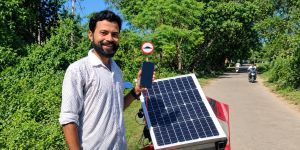 Watch: Assam Man’s Simple Solar Invention Warns You of Hidden Drains Under Floodwater