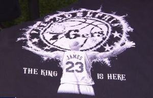 (VIDEO) LeBron James 76ers Merchandise Flies Off Shelves at Philadelphia's Mitchell & Ness Store Fast