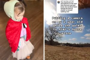 Mom puts a camera on her 2-year-old daughter as she takes a solo journey to ‘Mimi’s house’