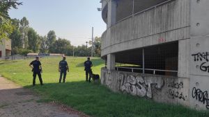 Ex Gasometro e stazione. Polizia locale operativa con i cani antidroga
