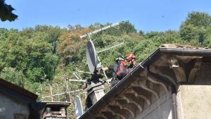 Maltempo nella Marca, guasto ferroviario a Conegliano e una villa scoperchiata a Vittorio Veneto