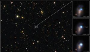 Astronomers watch a massive star die in rare space breakthrough