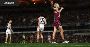 ‘Smashed, outplayed, outhunted’: Lions put the Hawks, and the rest of the AFL, on notice
