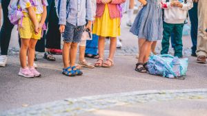 Første skoledag er en udfordring for børn. Men måske endnu mere for deres forældre